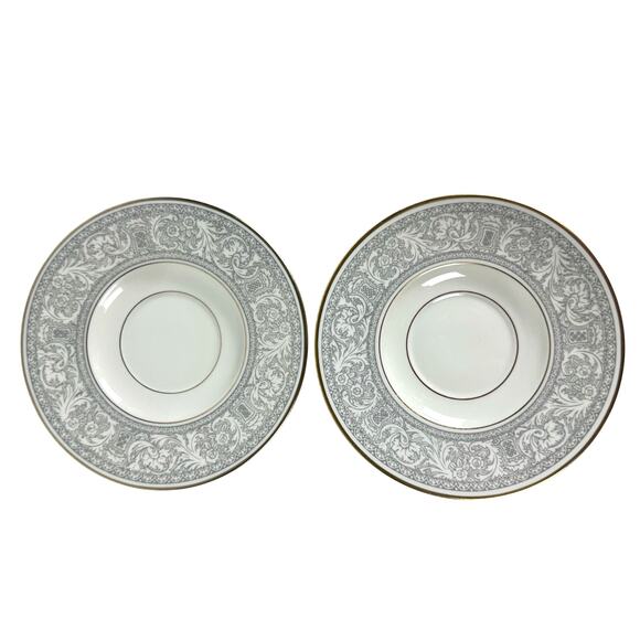 Franciscan Grey Renaissance Cup/Saucer Masterpiece & Gladding McBean-Set of 2 - Picture 4 of 12